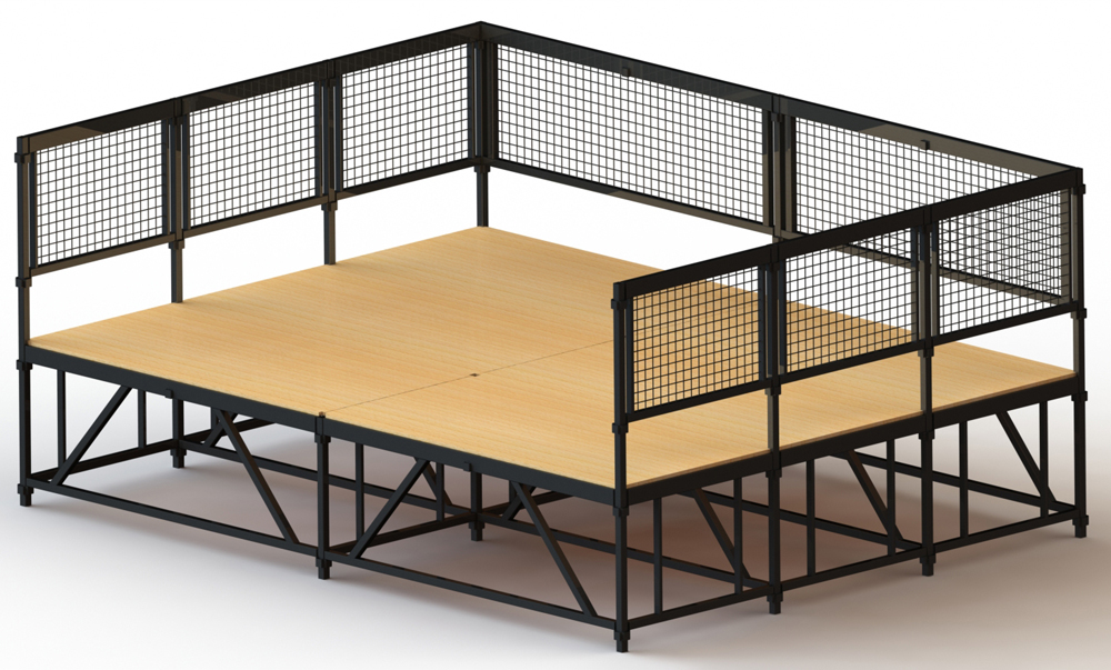 Scène métallique 4m/3m